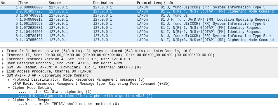 Wireshark - hledání použitého šifrovacího systému Wireshark - hledání použitého šifrovacího systému