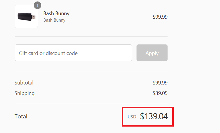 Bash Bunny - Cena Bash Bunny - Cena