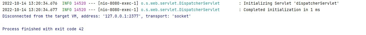 Spring Application Crash Spring Application Crash