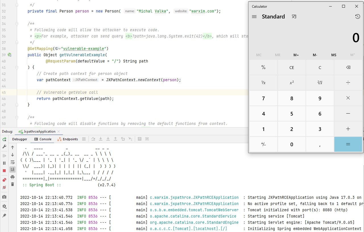 RCE Opened Calculator RCE Opened Calculator