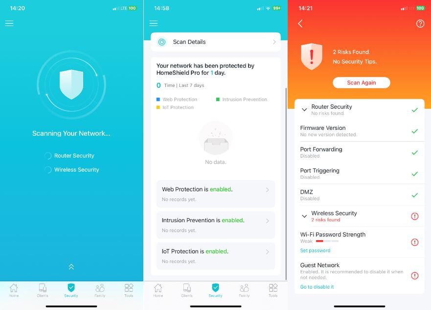 HomeShield v aplikaci Tether HomeShield v aplikaci Tether